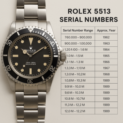 Rolex 5513 Serial Numbers